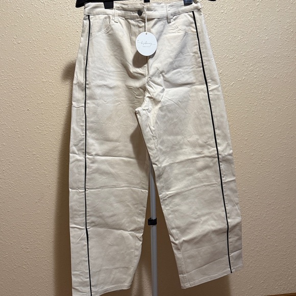 Women’s Oatmeal Half Piped denim jeans pants by In February size large - Picture 9 of 15
